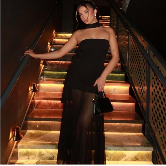 ZARA COMBINED DRESS WITH TRANSPARENCIES - Picture 3 of 16